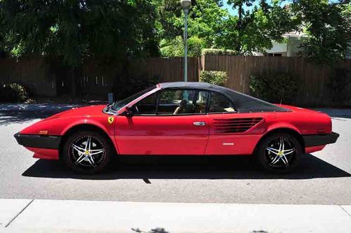 1985 ferrari mondial cabriolet convertible 308ci 5 sp 4 whpdb 180mph speedo ac