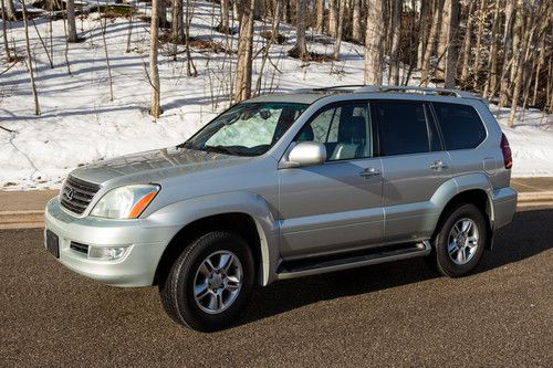 Lexus gx 470 sport silver, v8, 4x4, 3rd, mark levinson, tow, rack, sun, leather