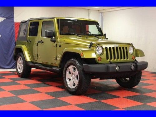 2007 jeep wrangler unlimited sahara 4x4 6-spd must see highway miles