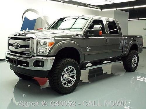 2011 ford f250 lariat 4x4 lift diesel fx4 sunroof nav!! texas direct auto