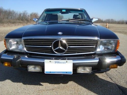 1989 mercedes-benz 560sl, 44,675 actual miles, 1 owner, amg spoiler, mint!!!