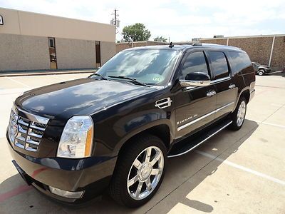 2008 cadillac escalade esv awd navigation dvd ac/heat seats-no reserve