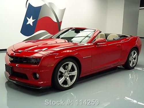 2012 chevy camaro 2ss convertible rs htd seats hud 21k texas direct auto