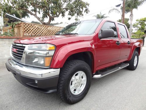 2006 gmc canyon sle crew cab pickup 4-door 3.5 clean carfax certified no reserve