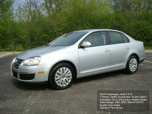 2010 volkswagen jetta 2.5 auto cd heated seats 1 owner carfax side airbags nice