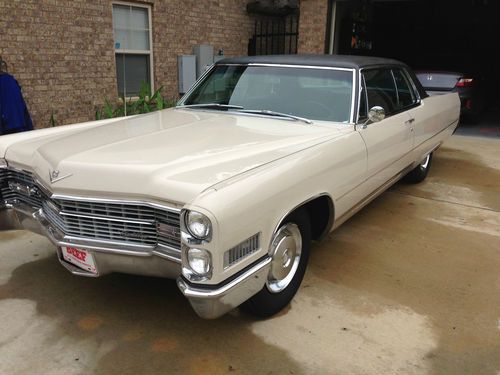 1966 cadillac deville coupe 7.0 429 black interior great condition no reserve