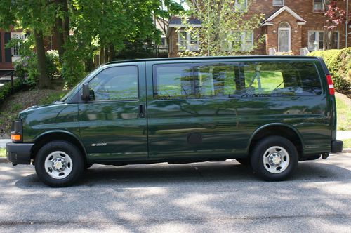 03 chevy express 3500 passenger van bi-fuel cng natural gas