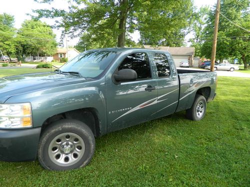 2007 chevrolet silverado 1500 ext. cab pickup truck 6' bed a/c 4.8l v8