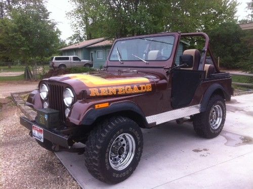 Look!!!  original renegade, ps, pb, rebuilt 258 6 cyl engine and sr4 trans