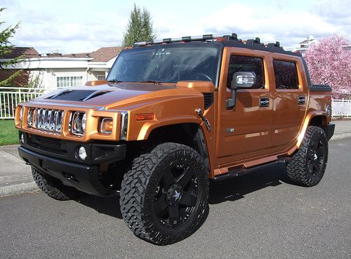 2006 hummer h2 sut 4x4 limited edition, magna supercharger, rare fusion orange