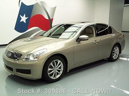 2009 infiniti g37 sedan sunroof nav rear cam xenons 20k texas direct auto