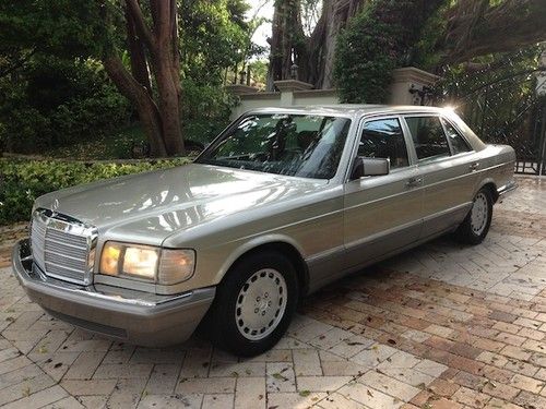 1989 mercedes 420 sel low miles clean autocheck books &amp; records garage kept mint