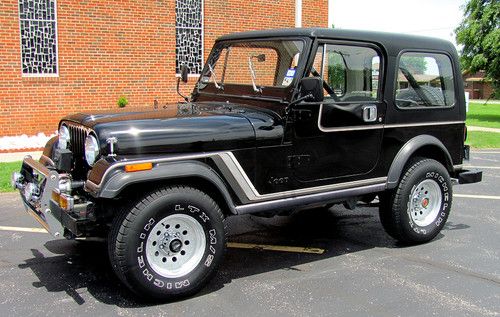 1983 jeep wrangler cj-7 57k mile survivor original black with black interior