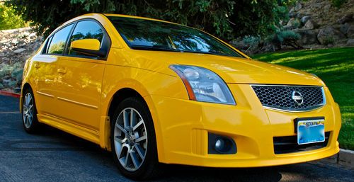 2008 nissan sentra se-r spec v 2.5l yellow clean title