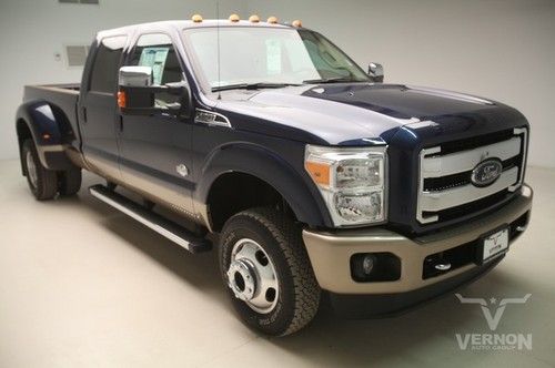 2013 drw king ranch crew 4x4 navigation sunroof leather heated v8 diesel sync