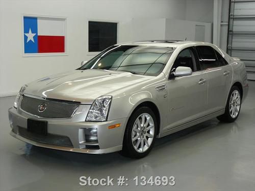 2008 cadillac sts v supercharger sunroof nav hud 47k mi texas direct auto