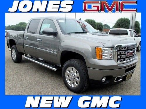 New 2013 gmc sierra 2500hd 4wd crew cab denali diesel msrp $65835 steel gray