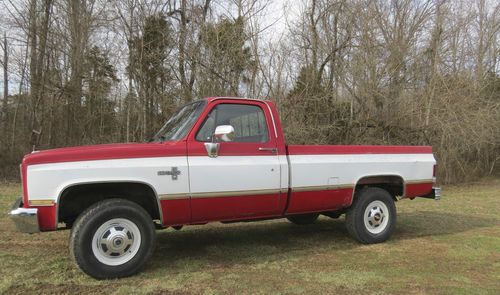 Rust free barn find 1987 chevy 3/4 ton 4x4 v20 california truck