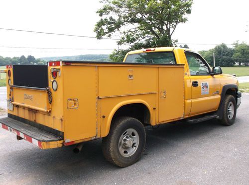 2003 chevy 2500hd 4x4 duramax deisel allison auto knapheid utility bed snow plow, image 5