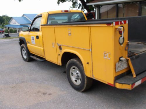 2003 chevy 2500hd 4x4 duramax deisel allison auto knapheid utility bed snow plow, image 7