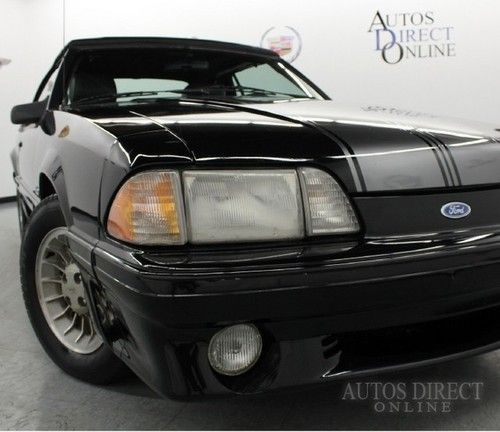 We finance 87 gt conv 5.0l v8  leather seats power top spoiler a/c alloy wheels