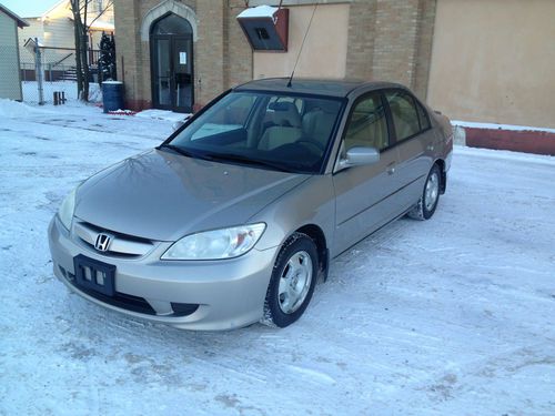 2005 honda civic hybrid 50+mpg sedan ++ no reserve ++