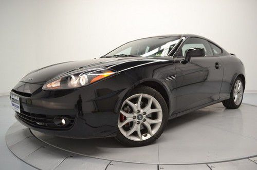 2008 hyundai tiburon - 6-speed manual black &amp; red leather kenwood cd player