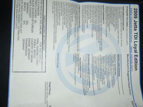2009 Volkswagen Jetta TDI Sedan 4-Door 2.0L, US $10,000.00, image 23
