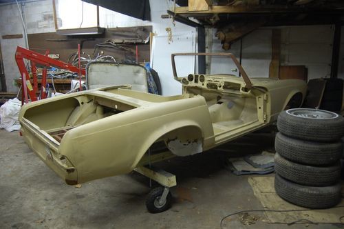 1968 Mercedes Benz 280sl Body Shell on Rolling Cart, US $6,500.00, image 20