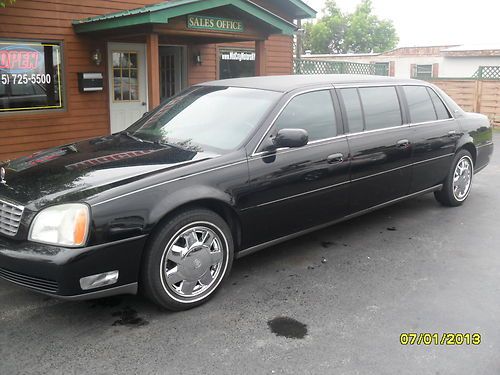 2003 cadillac deville 6 door limousine 1owner