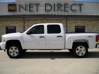 11 chevy 4wd crew cab 5.3 v8 auto leather 69k mi 3.5 lift net direct auto texas