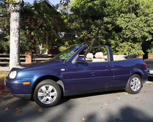 2001 vw volkswagen cabrio convertible glx 2 door car 5 speed manual