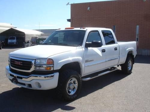 2003 gmc 2500hd crew cab 4x4 duramax diesel slt low miles 101k