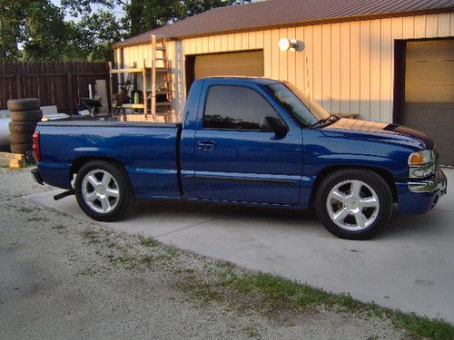 2003 gmc sierra arrival blue reg cab short bed