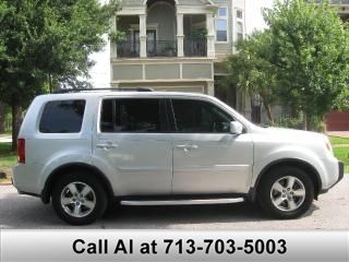 2009 honda pilot ex-l 4wd one owner leather sunroof 72k miles 3rd seat