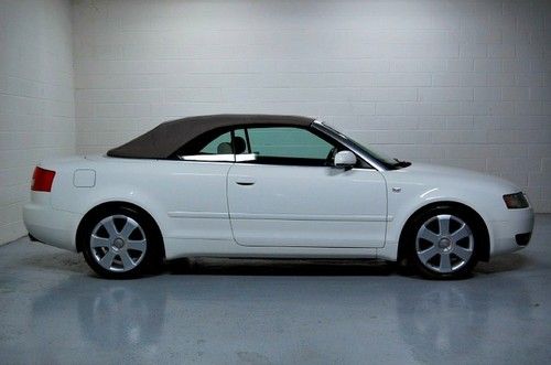 A4 convertible white/tan loaded. xenon headlights bose just serviced