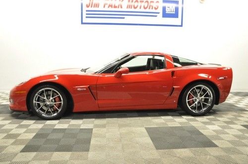 Red z06 7.0l w red &amp; black leather 09 low miles like new manual 10 11