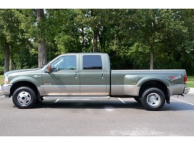 2004 ford super duty f350 crew cab dually king ranch fx4 4x4  diesel cleancarfax