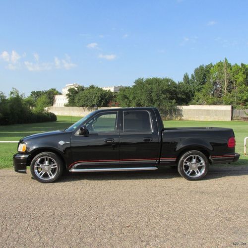 01 f150 super crew harley davidson blk/blk lthr roof chrome 20's immaculate