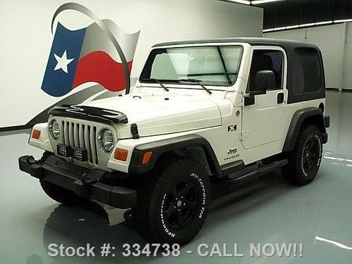 2005 jeep wrangler x 4x4 hard top auto side steps 37k! texas direct auto