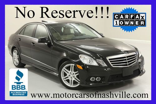 *no reserve* '10 e350 awd sport amg pkg p1 nav tv/dvd full warranty 1-owner save