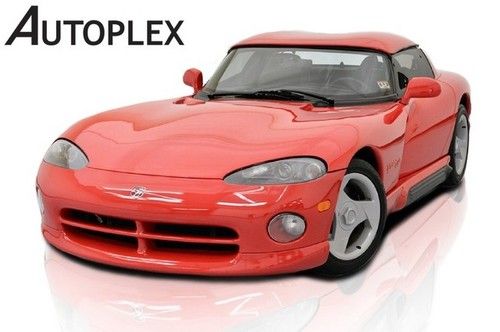 1994 dodge viper open sports car removable hardtop low mileage a/c!