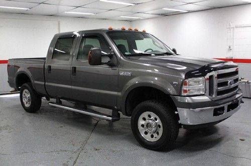 05 f250 xlt crew cab 6.8l v10 4x4 4wd auto alloys tow pickup clean