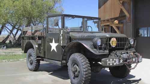 Unrestored 1952 dodge m37 m56 w/ winch &amp; m101-a1 trailer 1-8 cav garaged od