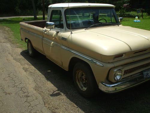 Authentic 1965 Chevrolet C10 Custom Cab 6cyl 4spd White over Tan, image 10