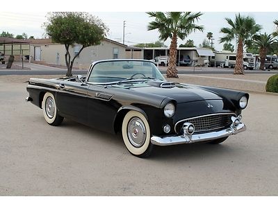 1955 ford thunderbird - survivor - raven black! beautifully maintained. video!