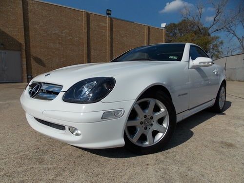 2001 mercedes benz slk230 kompressor low miles two tone lthr 6cd free shipping!