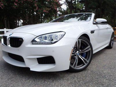 2013 bmw m6 alpine white black top tan leather m series executive pkg driver pkg