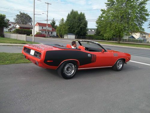 Plymouth  cuda 71  conv shaker  4 speed  rotisserie  dana 60