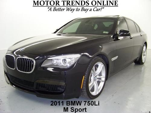 M sport pkg navigation luxury seating camera pkg nightvision 2011 bmw 750i 44k